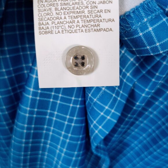 PGA Tour Men's Medium Pro Series Golf Plaid Polo NWT - Picture 8 of 9